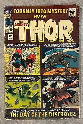 Buy Journey Into Mystery #119 Aug 1965 - *key!* First Warriors Three! Good + • 20.02£