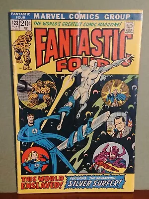 Buy FANTASTIC FOUR #123  1972 Silver Surfer Galactus   6.0   • 17.69£
