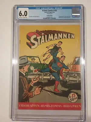 Buy Action Comics #192 Comic Book 1954 Stalmannen Swedish Variant Cgc 6.0 • 276.47£