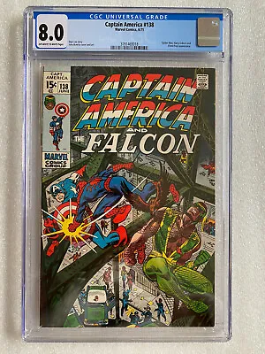 Buy Captain America #138 CGC 8.0 1971 Spider-Man, Hary Osborn, Stone-Face App • 103.94£