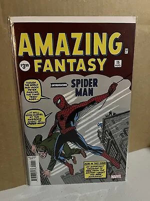 Buy Amazing Fantasy 15 🔑1st App Spider-Man 1962 Facsimile🔥2019 Marvel Comics🔥NM • 59.36£