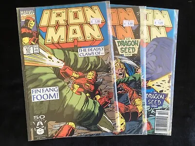 Buy Iron Man - Issues 271, 272, 273 - 1991 - Marvel - Comic Book Bundle • 5.99£