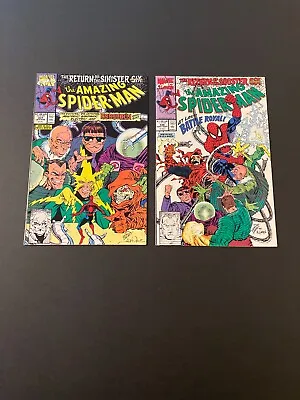 Buy Amazing Spider-Man #337, 338 Return Of Sinister Six! VF+ SEE MY $10 SALE!! • 7.88£