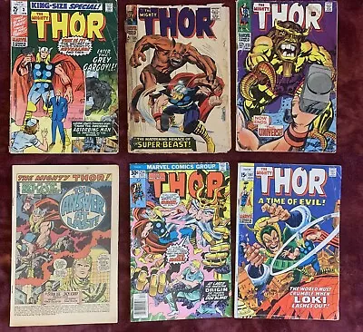 Buy Thor Silver Age Low-grade Marvel 5 Book Lot Plus Bonus Book! Great Kirby Art! • 19.65£