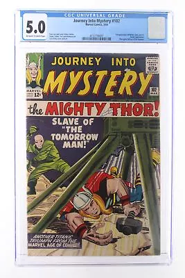 Buy Journey Into Mystery #102 - Marvel 1964 CGC 5.0 1st Appearance Of Balder, Hela A • 141.70£