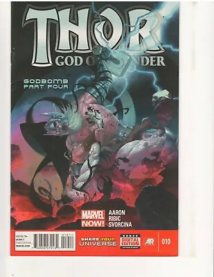 Buy THOR GOD OF THUNDER #10  GODBOMB  PART 4, 1st Print, VF, (Sept. 2013, Marvel) • 8.66£