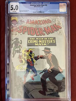 Buy Amazing Spider-Man 26 Silver Age Cgc 5.0 Marvel Comics • 158.11£
