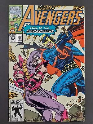Buy Avengers #344 - Marvel Comics 1991 - Duel Of The Dark Knights - NM • 2.92£