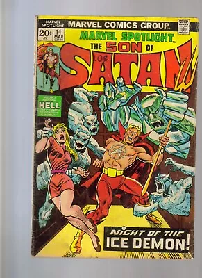 Buy Marvel Spotlight # 14  Fn+ Cond.  Son Of Satan   1974 Bagged & Boarded • 7.87£