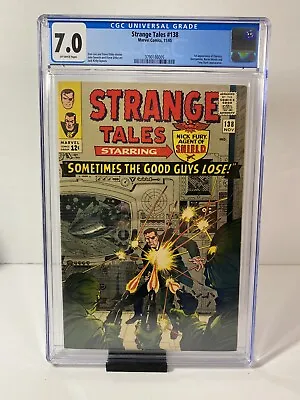Buy Strange Tales #138 CGC 7.0 1st App Eternity Stan Lee & Steve Ditko 1965 • 122.22£