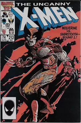 Buy Uncanny X-Men 212-A  Marvel Comics Vol-1 (1981-2011) Grade 7.0 • 23.95£
