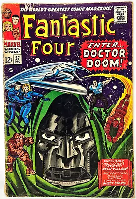 Buy Marvel Comics Fantastic Four #57 Enter Doctor Doom! 3.5 VG- Stan Lee Jack Kirby • 35.74£