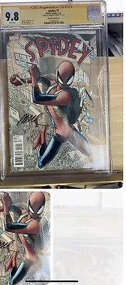 Buy Spidey #1 CGC 9.8 Signed By Ramos @ ECCC 2023- 1:25 Variant- Only 8 In Census!! • 238.99£