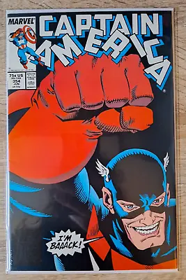 Buy Captain America #354 (1988)Copper Age-Marvel Comics Listing #234 To #379 VF+ • 10.95£