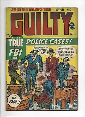 Buy Justice Traps The Guilty #7 Joe Simon & Jack Kirby Cover Art 1948 - Prize • 98.79£