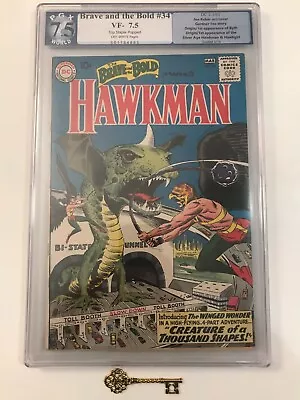 Buy Brave And The Bold # 34 PGX 7.5 OW Pages; Origin-1st Hawkman Hawkgirl • 1,595.04£