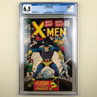 Buy (Uncanny) X-Men #39 (1967) CGC 6.5, New Costumes, Death Of Mutant Master • 140.75£