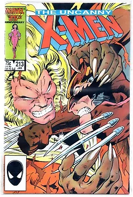 Buy The Uncanny X-men V/fn N/m  #213, Key Issue Wolverine Sabretooth • 19£