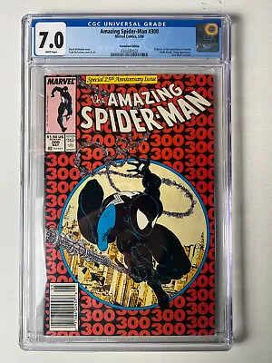 Buy Amazing Spider-Man #300 1st App Venom Todd McFarlane Newstand Ed. CGC 7.0 NICE • 304.38£