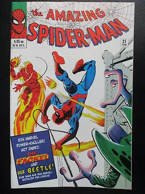 Buy Modern Age + Amazing Spider-man + German + Reprint + 21/1965 + Torch + Beetle + • 21.62£