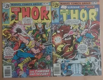 Buy Thor 249 250 Marvel Comics Lot Of 2 1976 Len Wein  • 11.10£