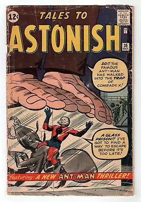 Buy Marvel 1962 TALES TO ASTONISH 36 GD/VG 3.0 3rd Ant Man & Silver Age Sci-Fi • 100.88£