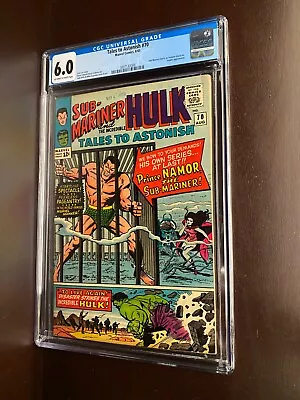 Buy Tales To Astonish #70 (1965)   CGC 6.0 / Sub-Mariner Starts As Feature Character • 62.46£