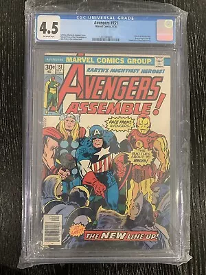 Buy Avengers #151, CGC 4.5 Return Of Wonder Man. New Line Up. Prices To Sell • 59.30£