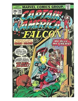 Buy Captain America #186 1975 VF/NM Beauty Origin Of Falcon  Combine Shipping • 19.97£