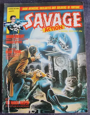 Buy Savage Action #3 Marvel Comics Uk Moon Knight - 1981 • 1.95£