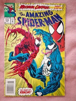 Buy Amazing Spider-man 378 Newstand Venom/Carnage NM+ • 6.33£