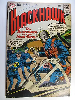 Buy Blackhawk #153 Blackhawk In The Iron Mask, VG, 4.0 (C), Tan Pages • 10.79£