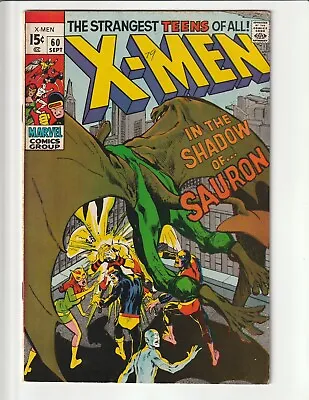 Buy Uncanny X-Men #60 Fine 1969 1st App. Sauron Marvel Comics 1969 • 100.39£