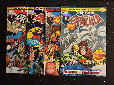 Buy TOMB OF DRACULA #32, 36, 37, 38 (Marvel Comics 1975) AVG F+/VF- Gil Kane • 36.11£