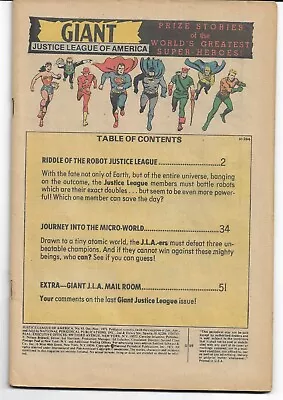 Buy JUSTICE LEAGUE Of AMERICA #93 DC Comics (Oct-Nov 1971) - Used, Cover Missing • 0.99£