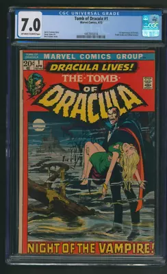 Buy Tomb Of Dracula #1 CGC 7.0 Marvel Comics 1972 Neal Adams 1st App Dracula • 253.40£