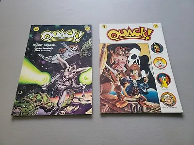 Buy Quack! #1 & #2 Comic Book Lot 1976 Sergio Aragones Star Reach Productions • 23.74£