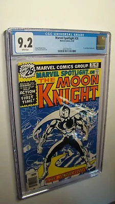 Buy Marvel Spotlight 28 *cgc 9.2 White Pages* 1st Solo Moon Knight 1976 • 303.02£