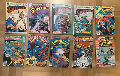 Buy Superman Lot Of 10 From Various Titles 1970's And 80's ,graded • 20£