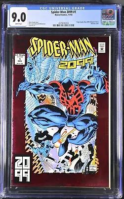 Buy Spider-Man 2099 1 Marvel 1992 CGC NM 9.0 White Pages. RED FOIL • 125£
