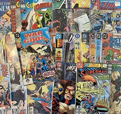 Buy Box Of 70’s & 80’s DC Comics X100 Job Lot / Bundle Superman, Justice League Etc • 100£