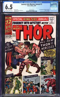Buy Journey Into Mystery Annual #1 Cgc 6.5 Ow/wh Pages // 1st App Hercules + Zeus • 371.59£