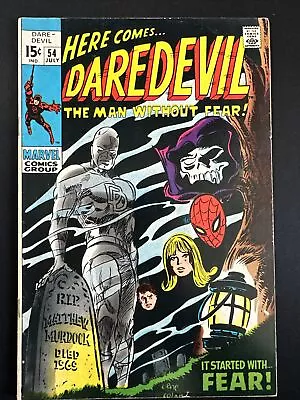 Buy Daredevil #54 Marvel Comics Vintage Old Silver Age 1st Print 1969 Good/VG *A1 • 7.99£