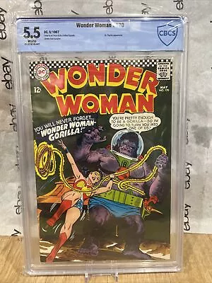 Buy Wonder Woman #170 Cbcs 5.5 Not Cgc Dr. Psycho Appearance White Pages Rare New • 71.15£