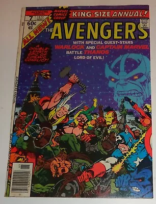 Buy Avengers Annual #7 Starlin Classic Thanos 9.0 1977 • 41.42£