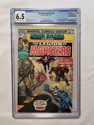 Buy MARVEL PREMIERE #28 1st LEGION OF MONSTERS Team 1976 Morbius Ghost Rider CGC 6.5 • 138.30£