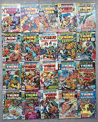 Buy Marvel Comics - Marvel Two-in-One 20 Issue Lot From 1970's Mixed Grade See Below • 20.50£