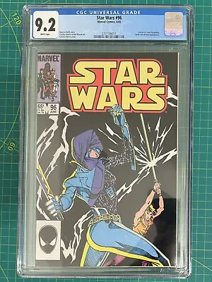 Buy Star Wars #96 CGC 9.2 WP (Marvel Comics 1985) Lumiya Vs Luke Skywalker • 40.02£