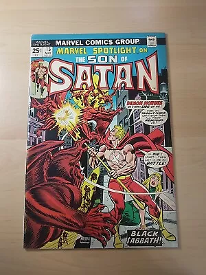 Buy Marvel Spotlight #15 (1974) Son Of Satan - 1st. Appearance Baphomet F Kull Mvs • 4£