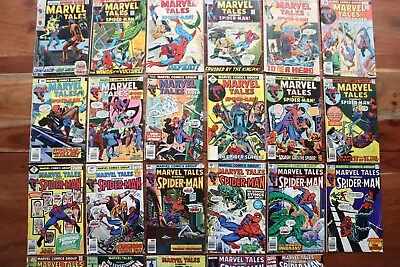 Buy MARVEL TALES SPIDER-MAN Comic LOT 20+ Books 21 34-37 70-73 84-86 121-126 200  P • 118.59£